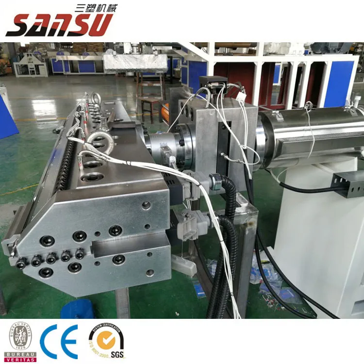 Good price Clear rigid PET  sheet  extruder making machine with 100% recycle flakes material
