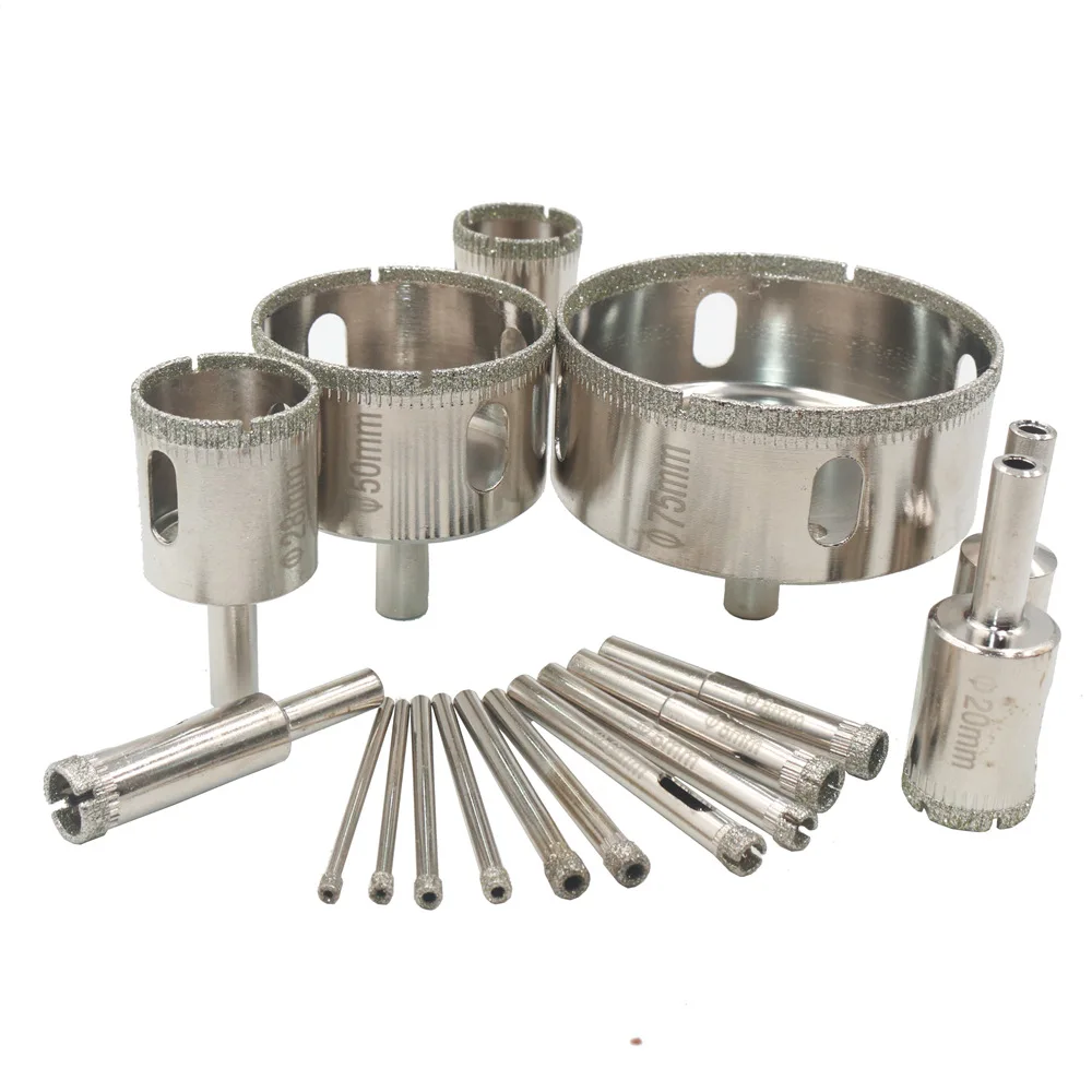 Marble and Granite Core Drill Bits 3-230mm Diamond Grit Drill Bit Tile Hole Saw for Tile and Glass
