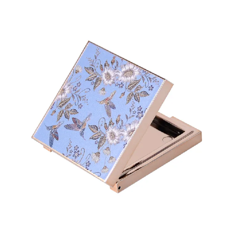 Nude Color Finish 58mm 59mm Compact Powder Case Loose Powder Blush Case Round 59mm Pcr Material Powder Case