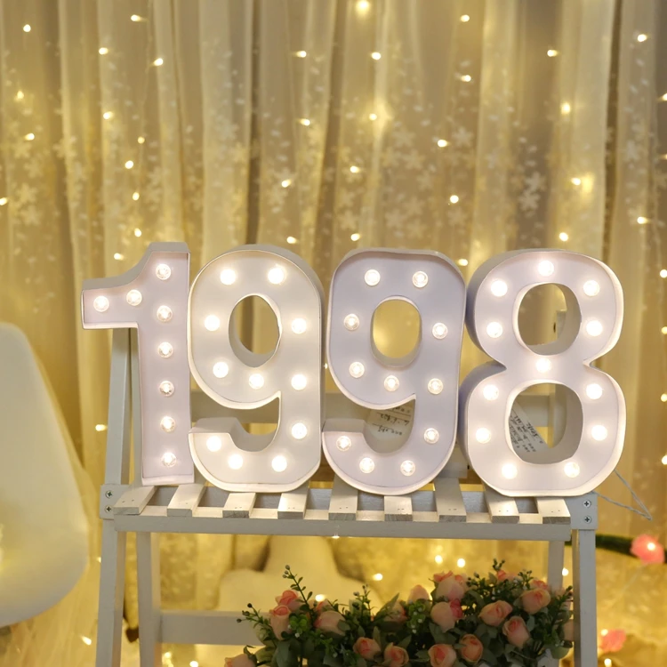 Питание от батарейки 3d фестиваль светодиодный ночник с цифрами