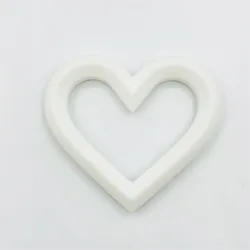 Hot Sell Silicone Baby Chew Toy Heart Shape Teething Ring Silicone Baby Teether Newborn Babi Gift  Accessories