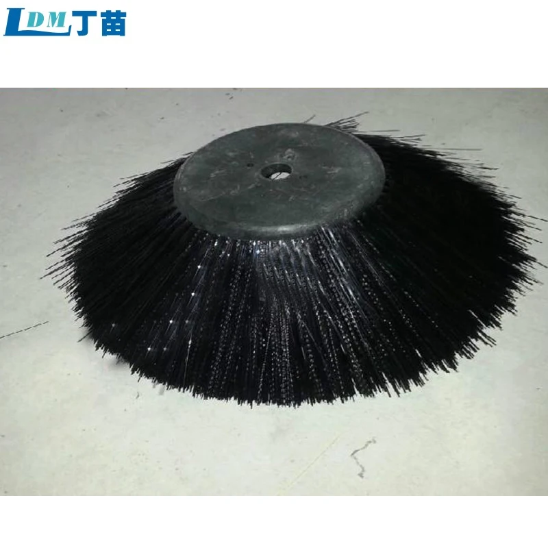 Sanitation electric car nylon disc sweeping brush Round clean brush