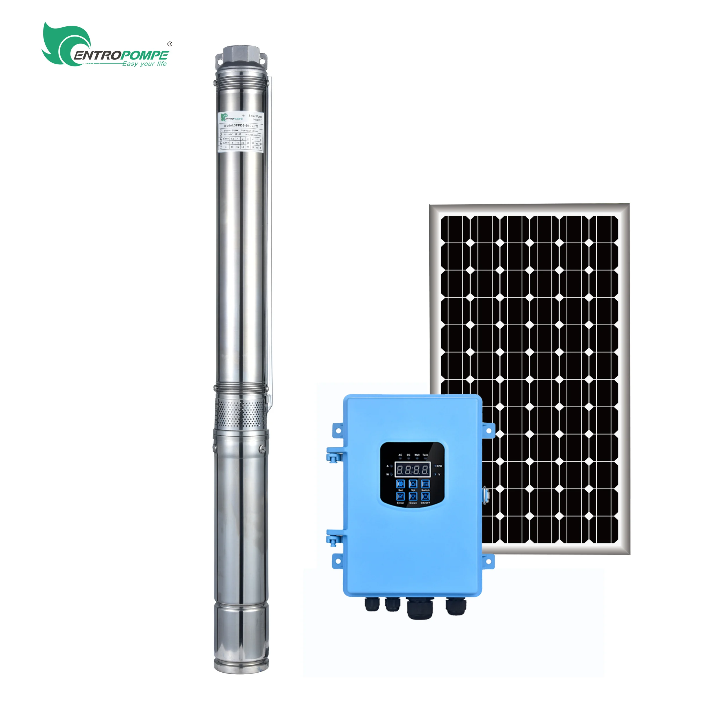 1100w 5 hp 3.8m3/h 123m  windmill solar and pump with wire solar booster submersible water pump for pool