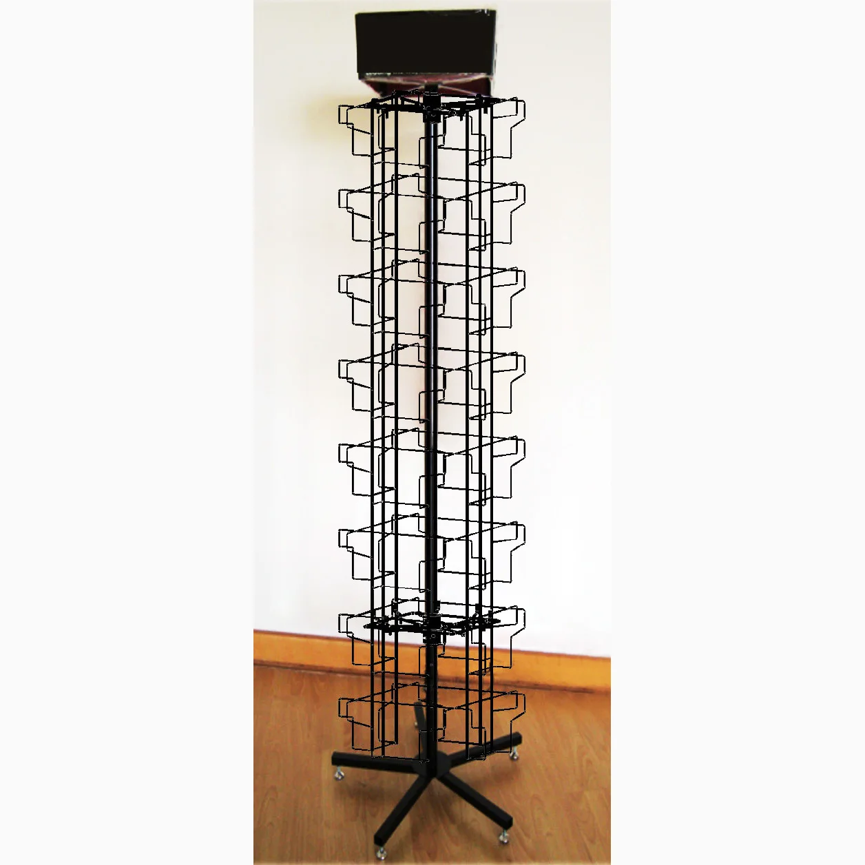 DVD Spinner Metal Displays Floor Stand in Video Shop