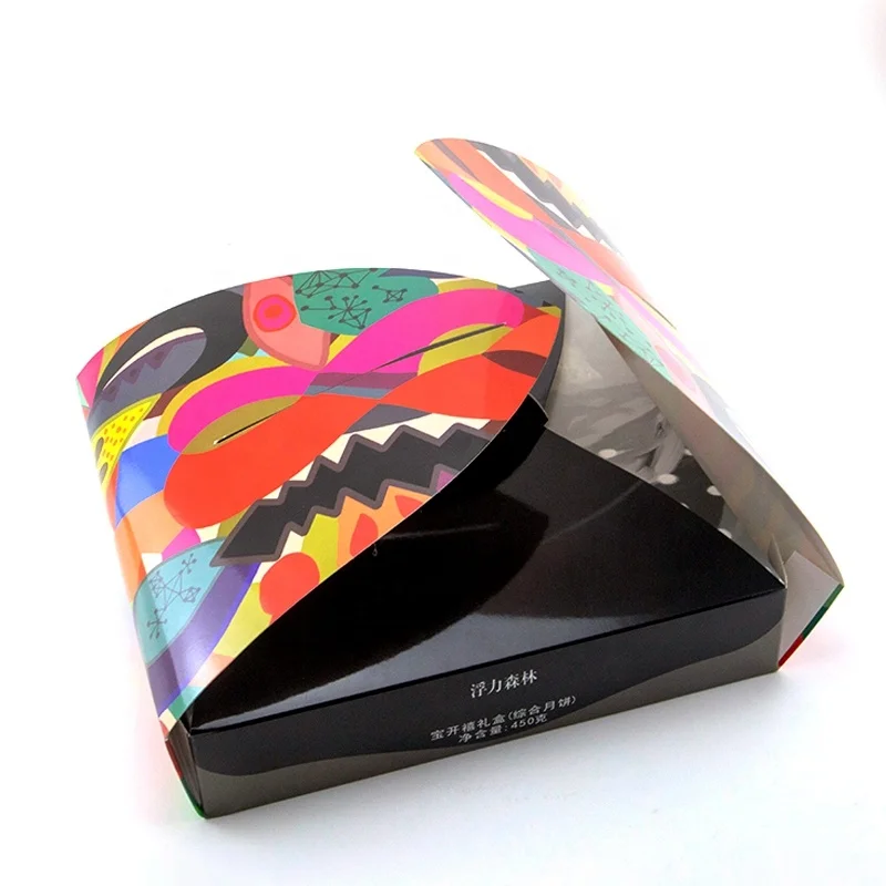 
FSC Special Design China Supplier Custom 4C Print Mooncake, Desert Packaging Flat Delivery Paper Gift Box 