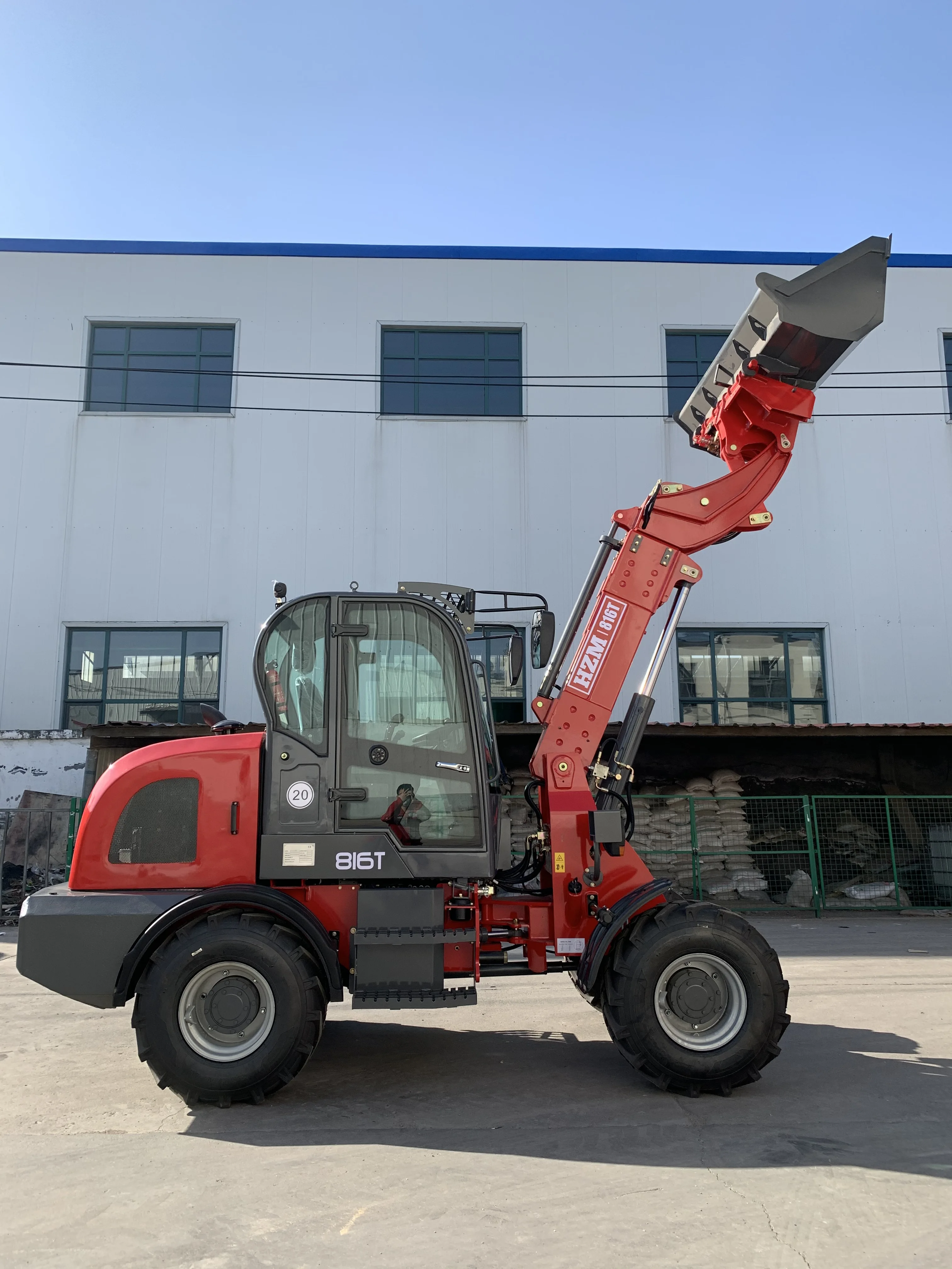 Chinese brand 1.6ton telehandler boom 816T telescopic articulated wheel loader tractor loader for sale