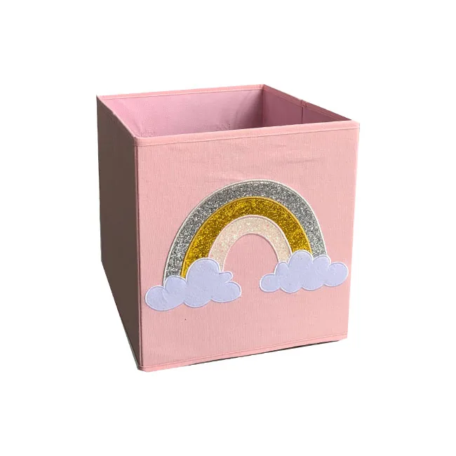 
New Foldable Storage Bins Clothes Toys Cube Fabric Cute Kids Storage Box 