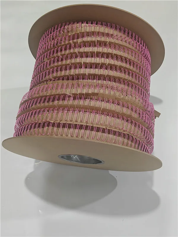 2 1 Pink Color Double Loop Twin Ring Binding Wires Spool
