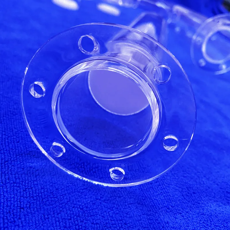 quartz tube w/ cf flange for ultra-hi vacuum