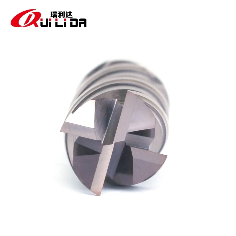 RLD HRC60 solide carbide end mill fresas cnc cutting tools with Variable helix & unequal flute spacing