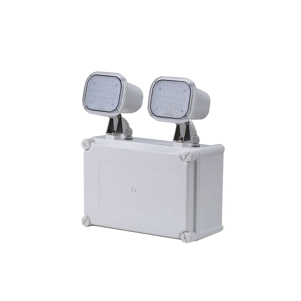 Industrial wholesale rechargeable IP65 Waterproof twin spot emergency light with 3 years warranty