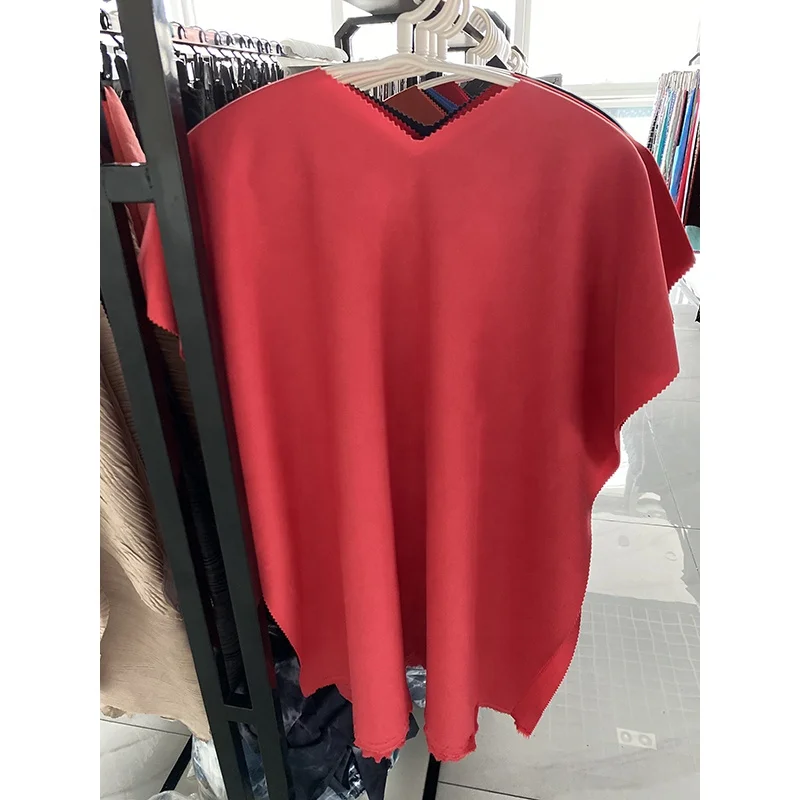 
cheap fabric material plain dyed polyester spandex ponte de roma fabric 