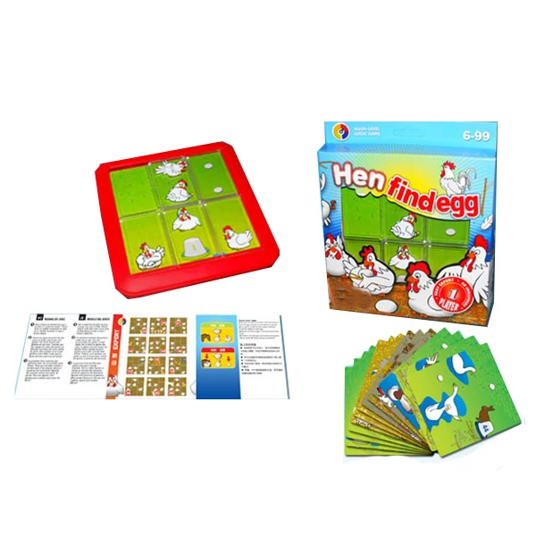 indoor playing educational puzzle games chicken find eggs 15cm plastic game board