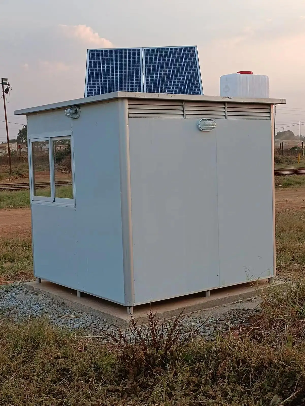 movable Economic guard shacks prefabricated modular portable kiosk guard booth