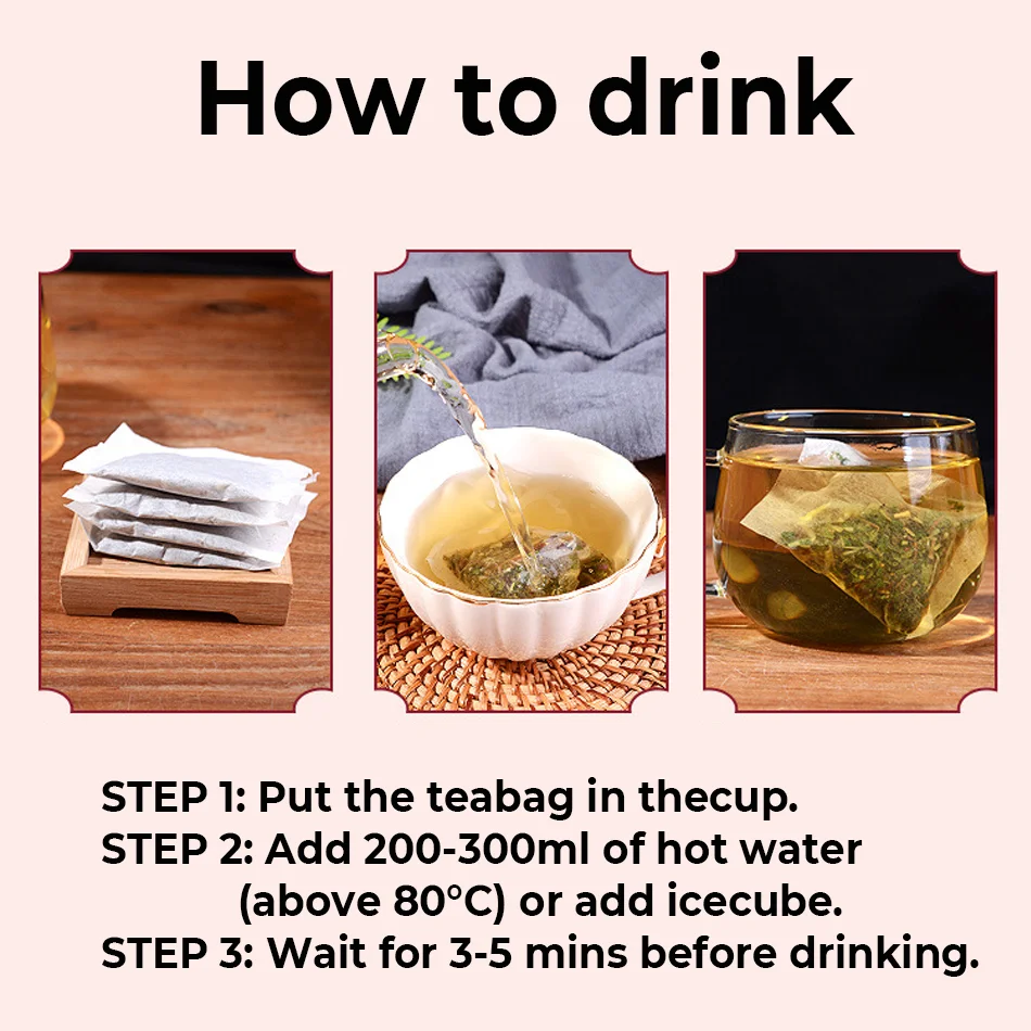 Natural herb organic tea bag Cleanse & Soothe tea for smokers