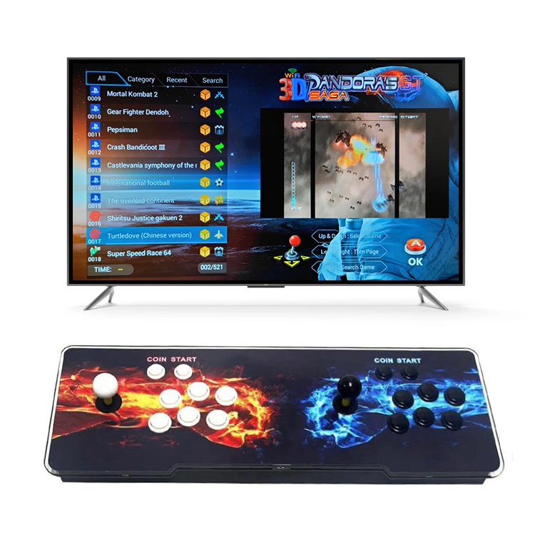 
Full HD Retro Arcade Game Console WiFi Function 4 Players multi gaming 3D Pandora Game Box 