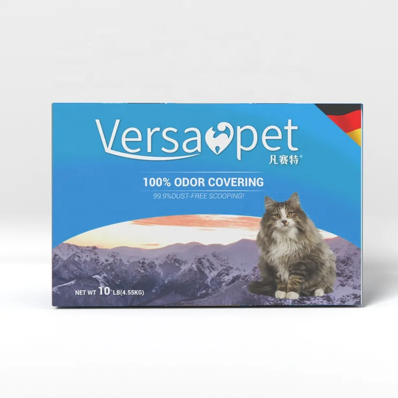 Lovepet Supplier Pet Products Clumping Cat Litter 10LB 4*4.55kg Versapet Bentonite Arenas Para Gatos