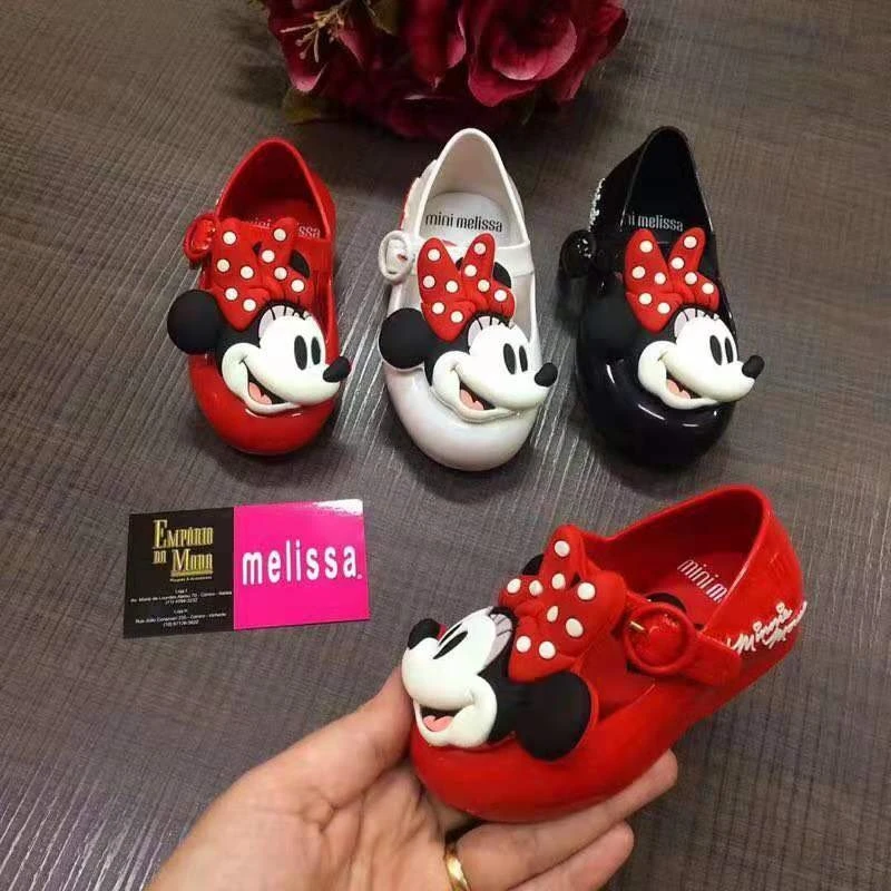
mini Melissa Children jelly wrapped sandals Minnie plastic shoes 
