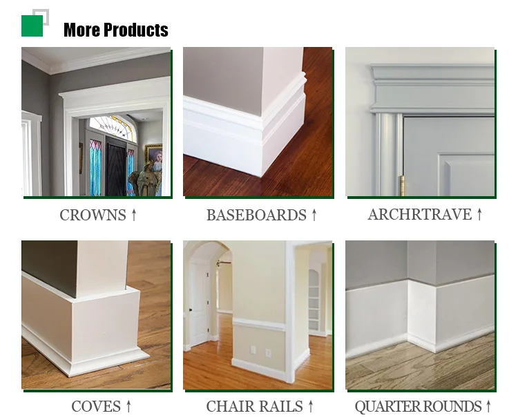 wall paneling house decorated ceiling design MDF tray crown moulding board frame panel service company