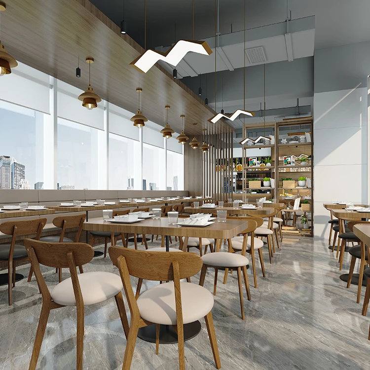 Nordic Reproduction Style Restaurant Home Furniture Armless High Back Chairs Wooden Bistro Chair