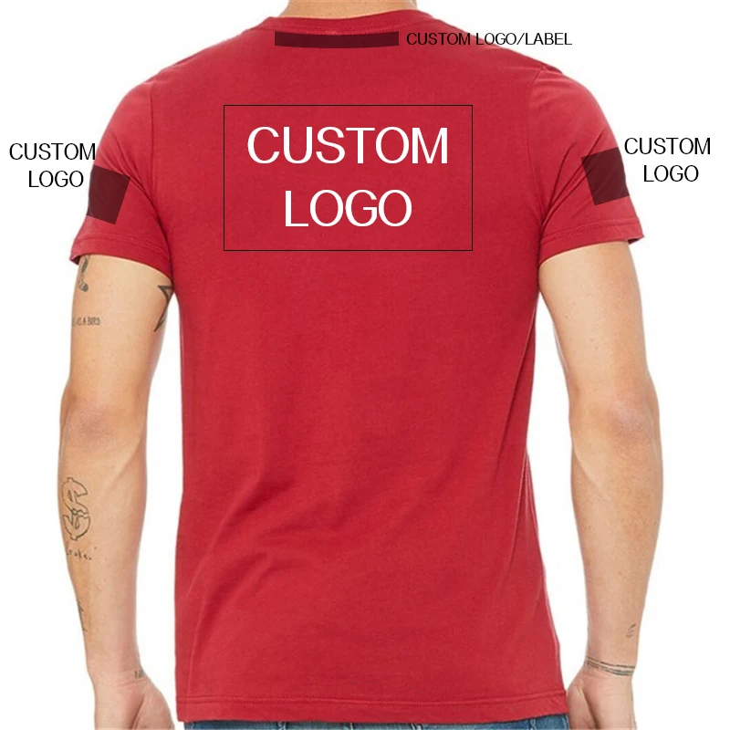 Г/кв. М, Пользовательский логотип, пустая хлопковая футболка, американский размер, оптовая продажа, Мужские Простые футболки