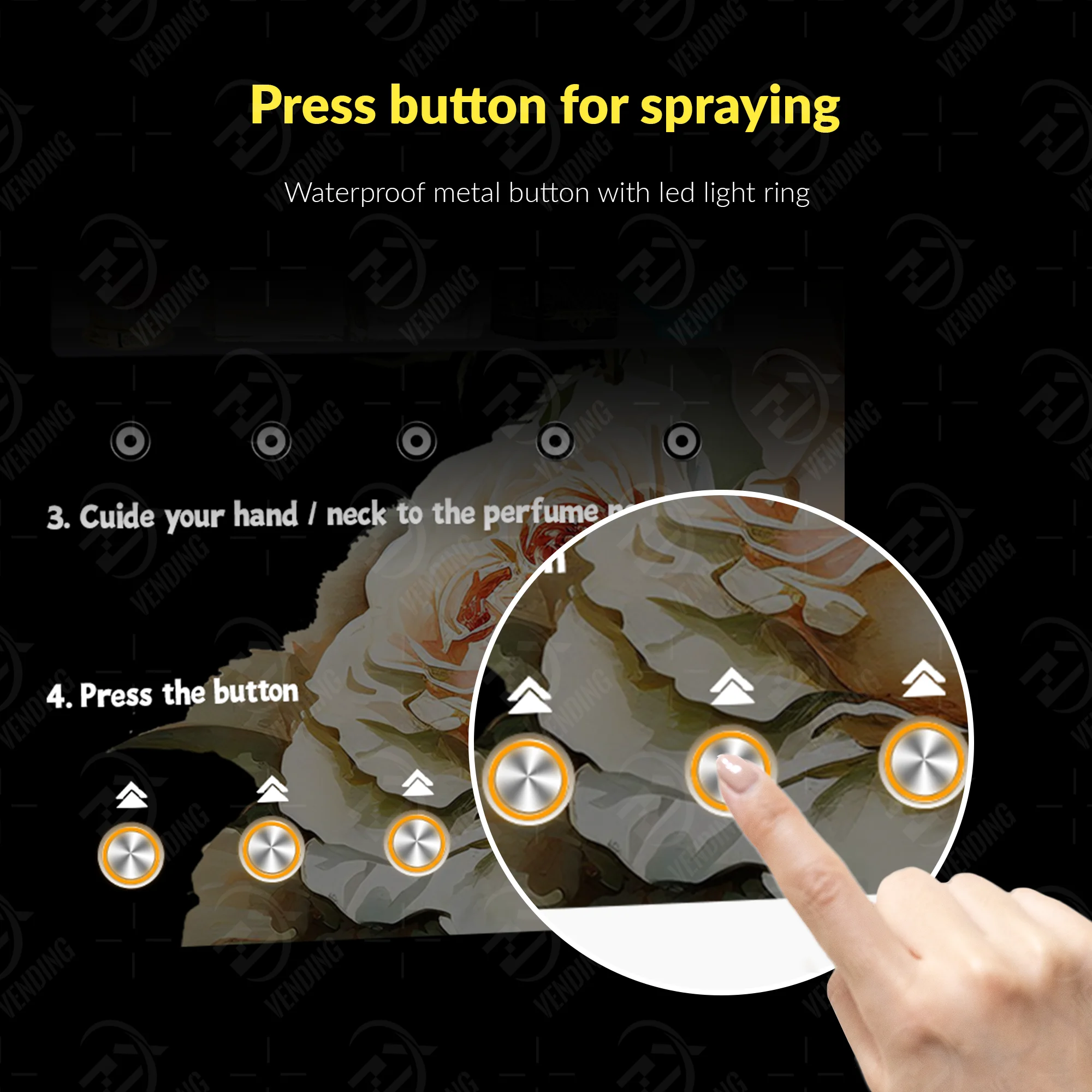 Small cologne vending machine sprayer wall mounted perfume spray cologne vending machine Version 2.0