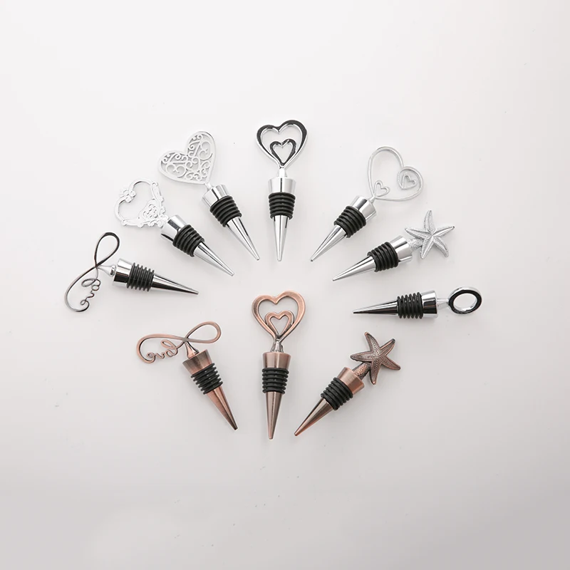 Wedding Gifts Wine Saver Zinc Alloy Metal Bottle Stoppers