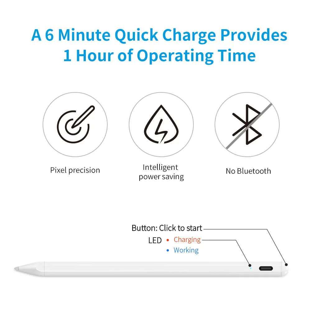 New design electronic dual mode custom logo active stylus pen for capacitive touch screen