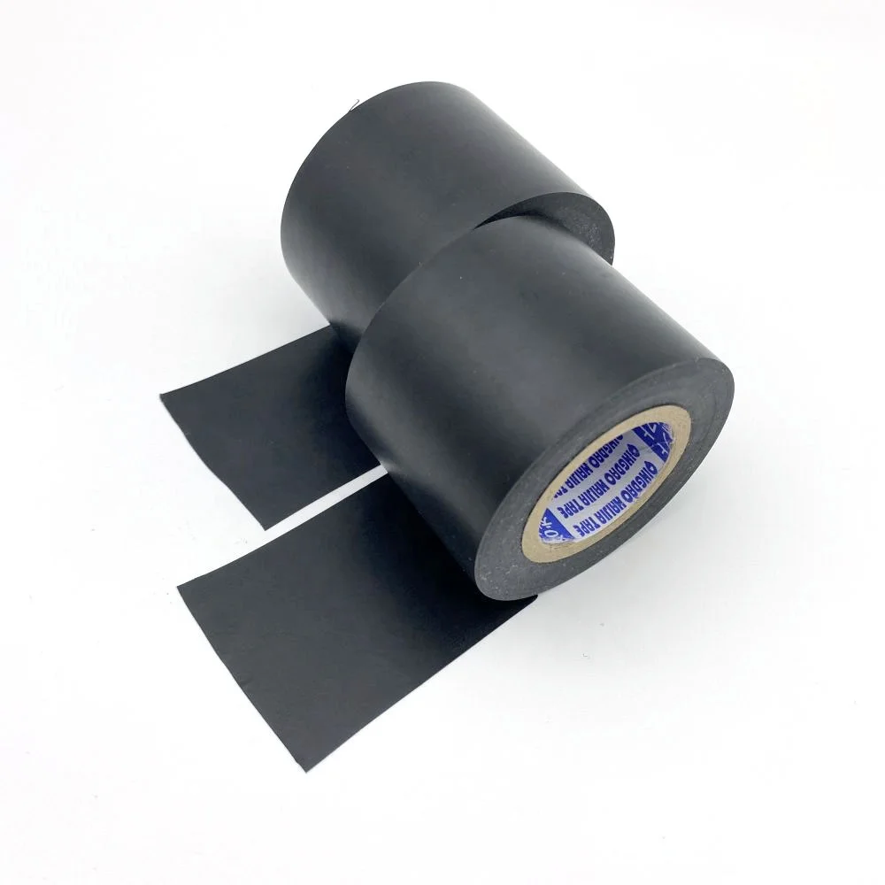Strong Adhesion Black Rubber adhesive PVC Duct adhesive Tape for Tube Wrapping