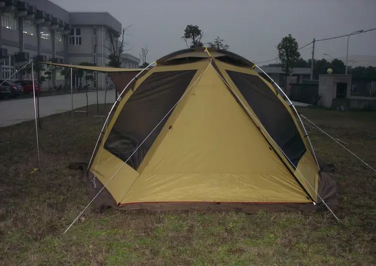 OEM/ODM Up-to-Date Design Novelty Camping Tent Deluxe Solution Aluminium Alloy Pole Framed High Quality Top End Tent