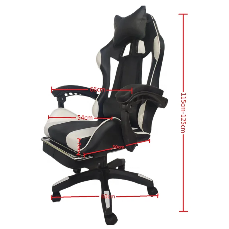 Романтика регулируемый по высоте газовый подъемный динамик silla gamer компьютерное кресло из искусственной кожи игровое с подставкой для ног
