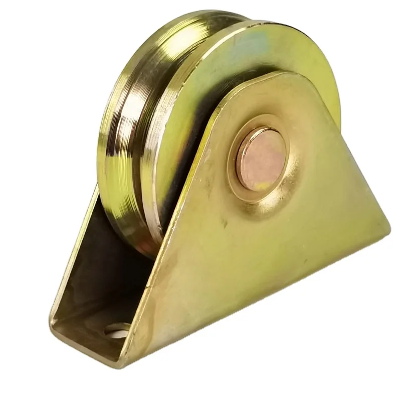 Y-groove sliding gate rollers with outer support,groove door wheel,sliding door pulley,steel door v groove track