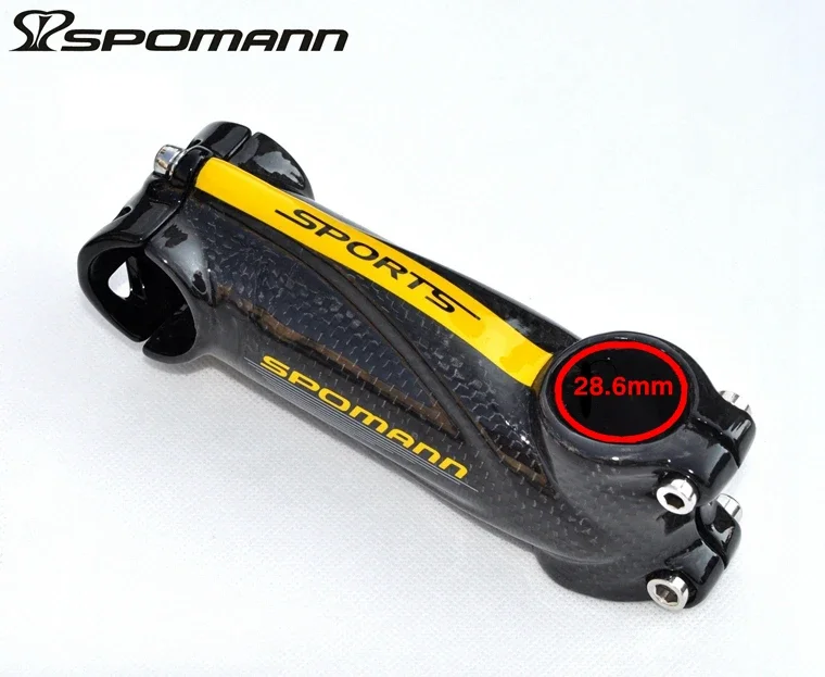 2024 SPOMANN MTB Stem Carbon 70-120*31.8mm 3K Bicycle Stem for Mountain Cycling Road Bike Parts