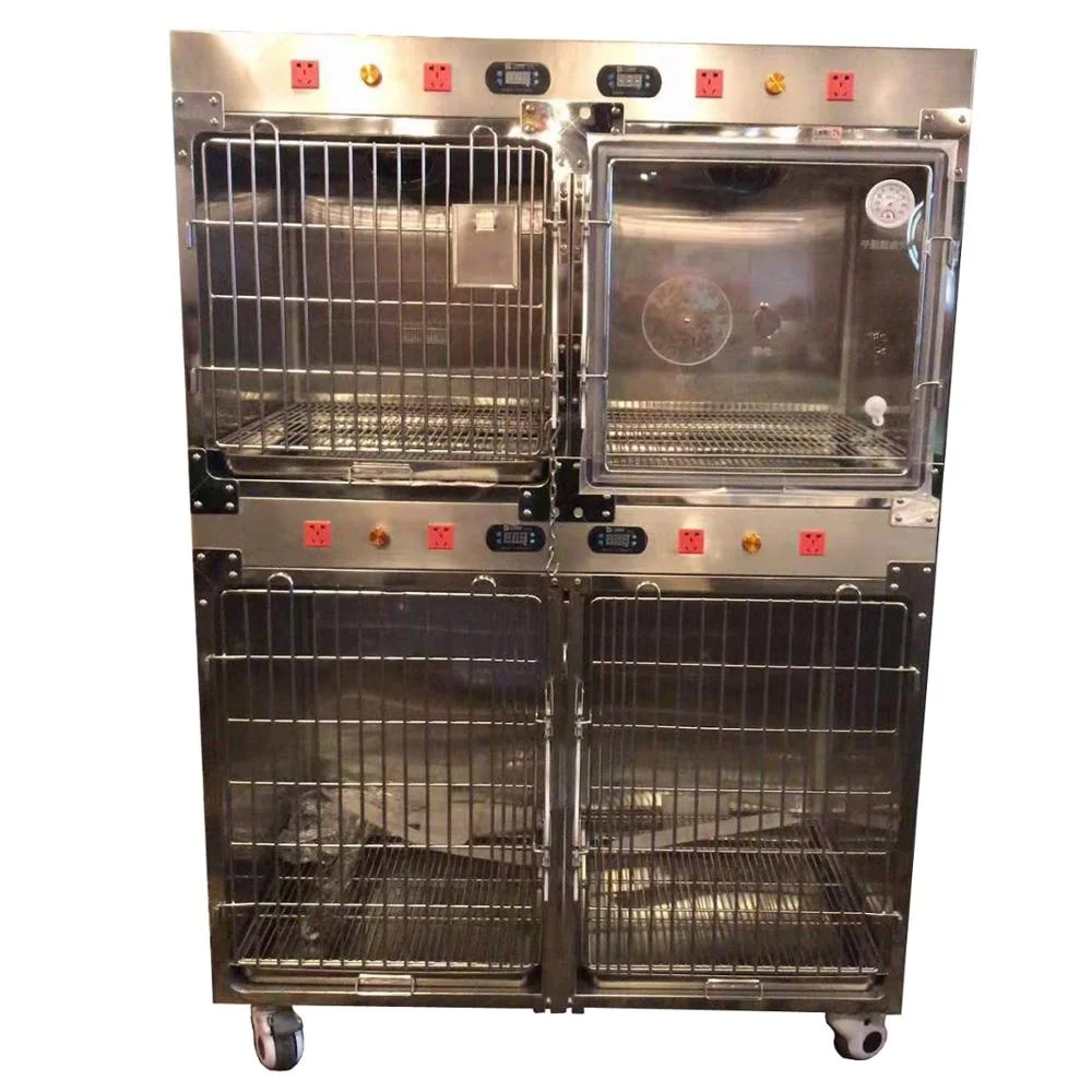 
Pet cage with temperature control version of warm lamp power supply oxygen chamber 