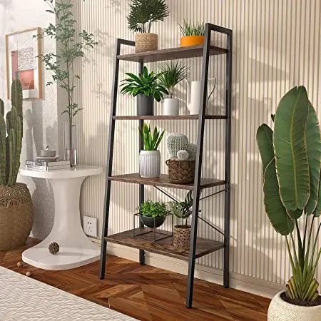 Amazon Hot Sell Vintage Metal Rustic Wooden Stable Storage Rack Shelf Display Shelves