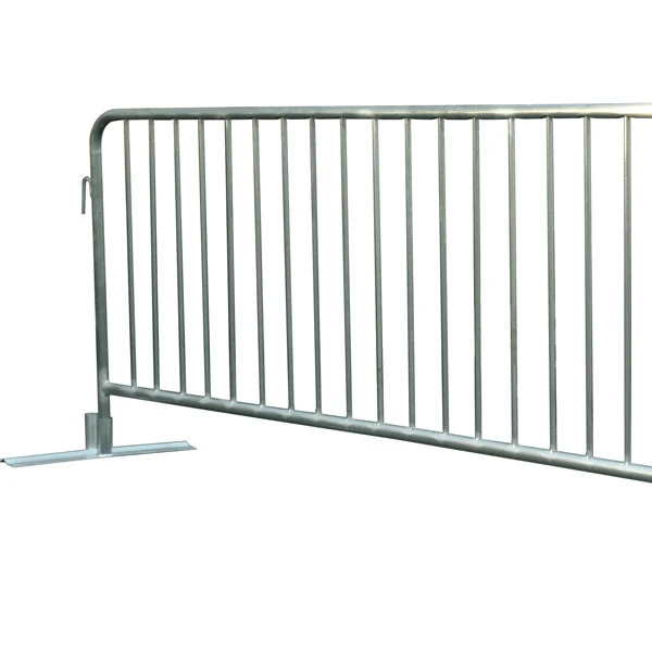 Galvanized crowd control barrier event fence with movable feature pedestrian using powder coated