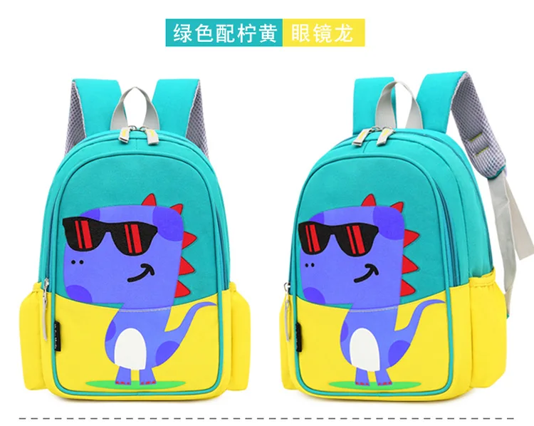 Wholesale Beautiful Printed Kids School Bags Back Pack Pencil Case Backpack Children Dinosaur Backpack