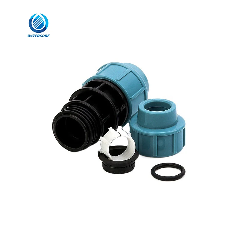 Factory Price PP Compression Fittings DN20-110 PP Reducing Coupling for PE Pipes Water Supply and Irrigation