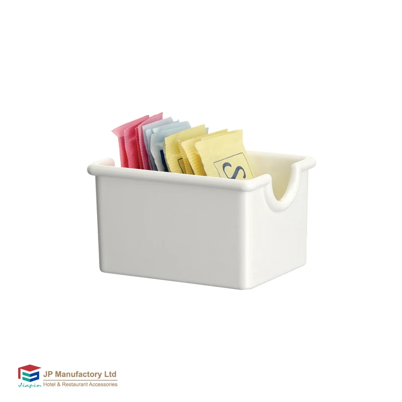 Crystal clear plastic tea bag holder / tea box organizer / sugar bag storage containers