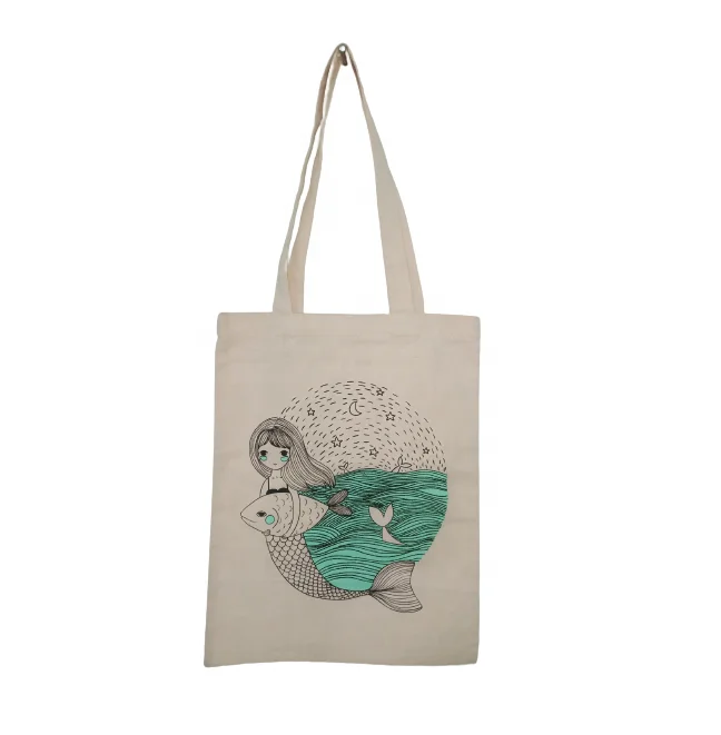 Vietnam factory eco friendly cotton canvas shopping bags high quality customized print