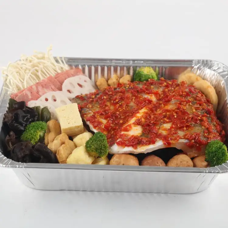 
Halal Food Muslim Food Fish head with peppers 