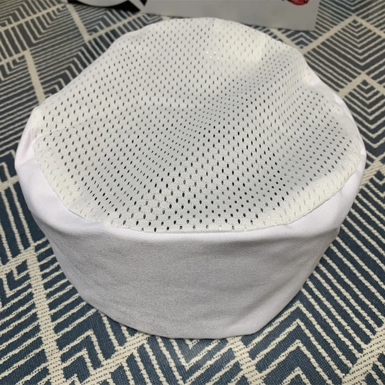 2025 New Style Eco-friendly Soft Comfortable Cotton/polyester Fabric Breathable Chef Hat Black Color Phill