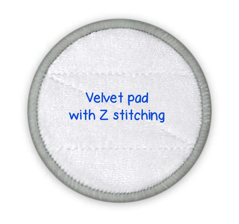 
Reusable facial makeup cleansing pads 12 soft bamboo velvet velour pads 4 scrub terry pads with wash bag packaging 