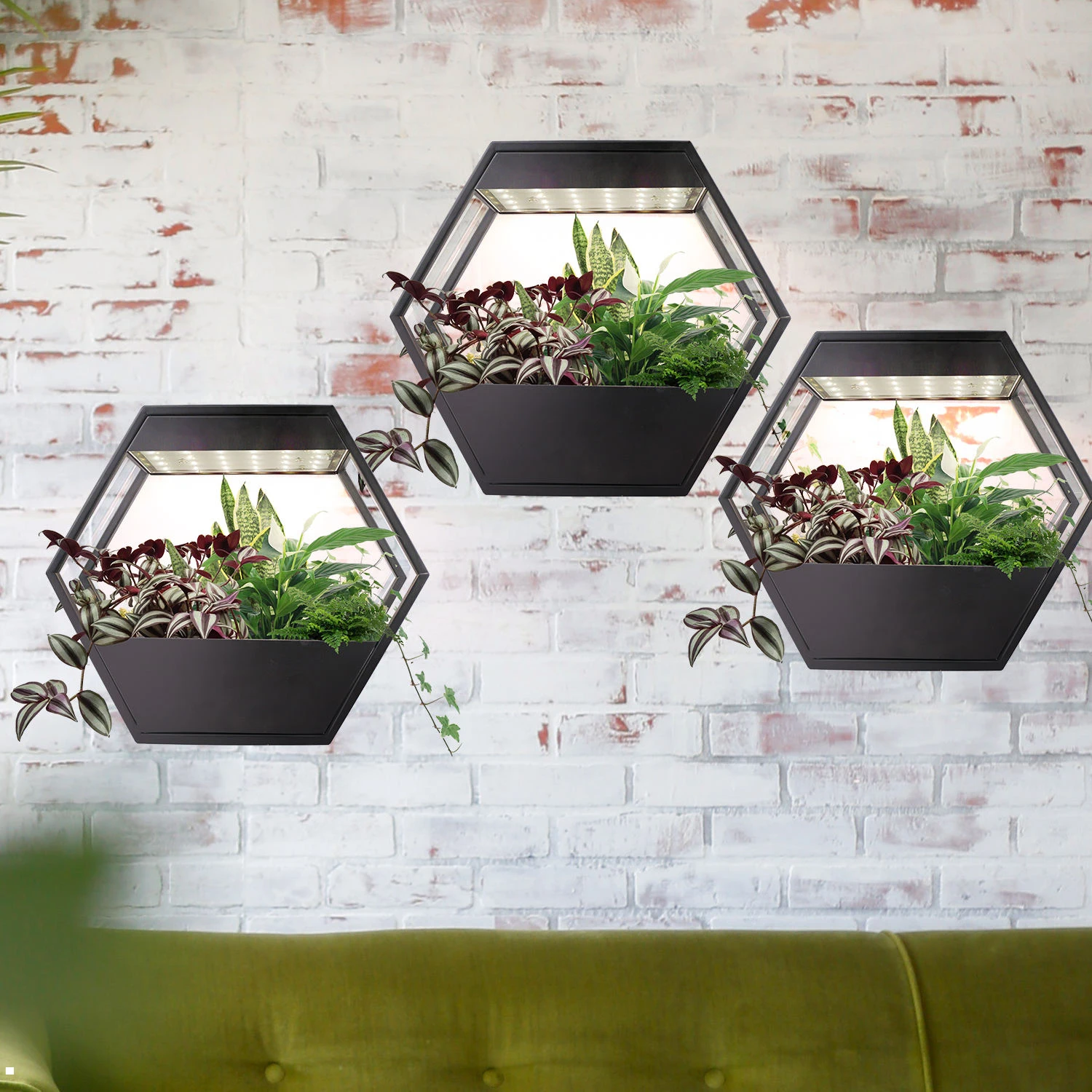 LED Metal indoor Garden for plants indoor herb growing system grow lights for indoor smart herb garden kit