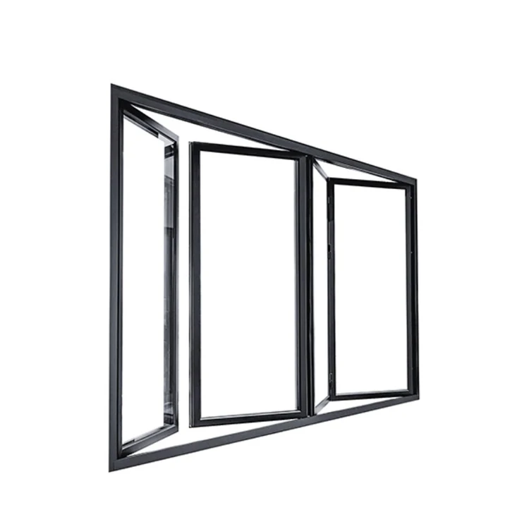 Customized Modern Thermal Windows  Window Designs Balcony Double Glazed Aluminum Horizontal Folding Local Bifold Windows