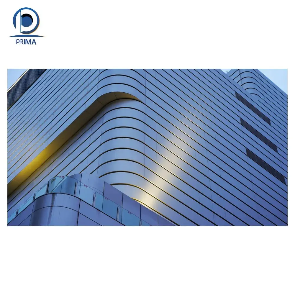 Prima High Quality Aluminum Solid Veneer Curtain Wall Cladding Exterior Decorative Building Facades
