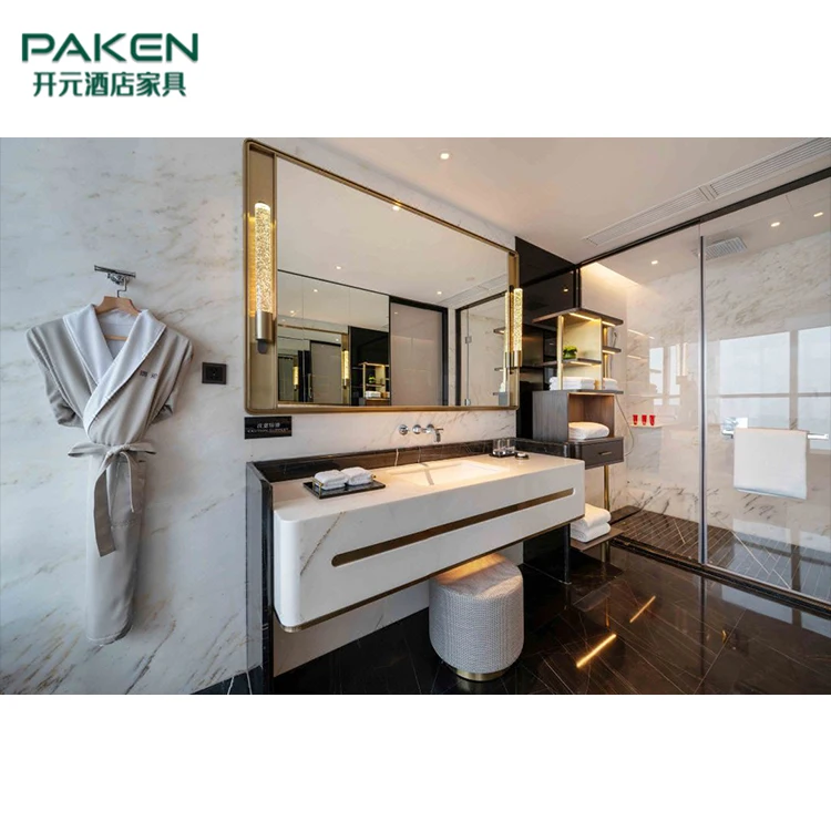 Modern 5 Star Hilton Complete Wooden King Size Bed Guest Room Furniture Hotel Bedroom Sets