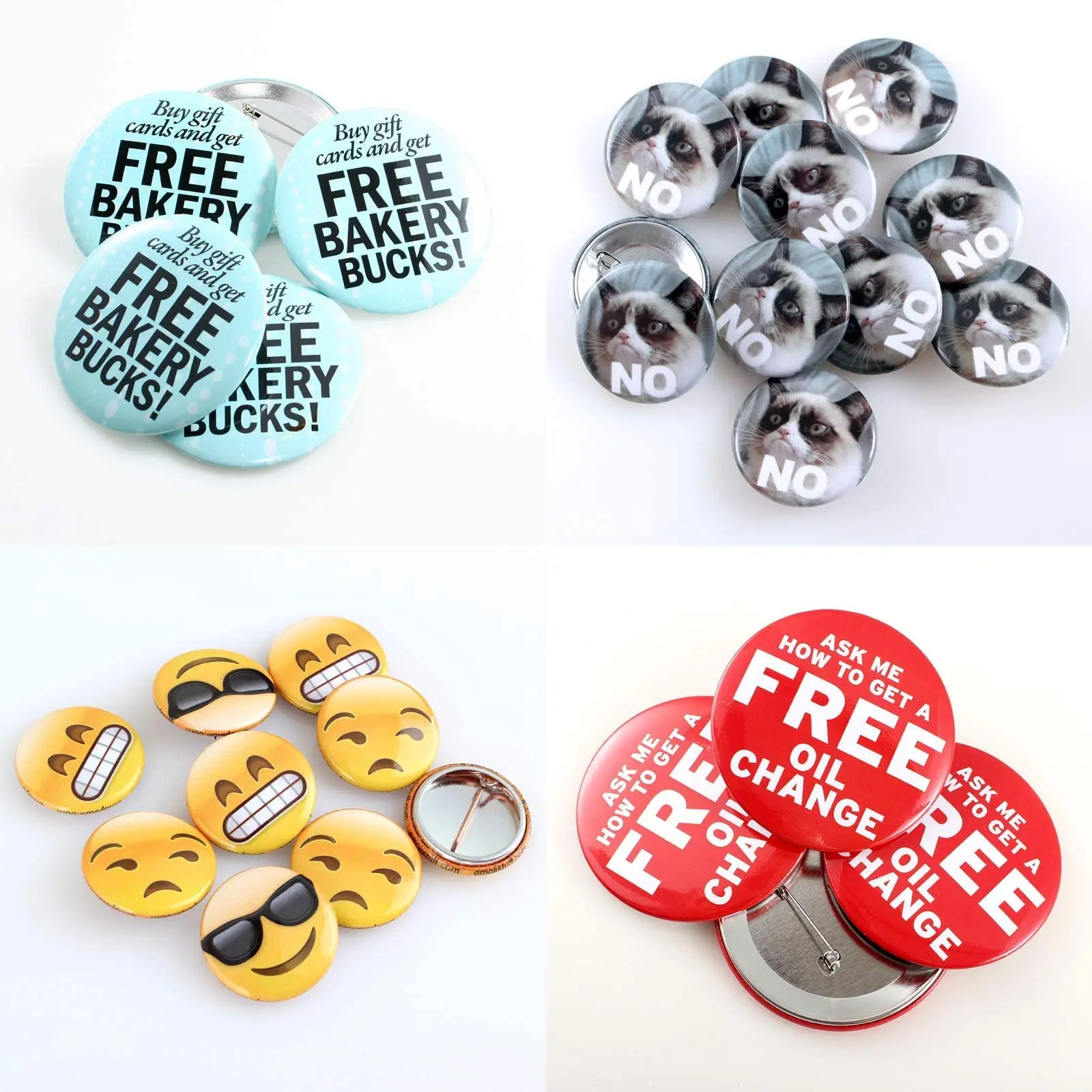 Custom Buttons Logo Brand Pin Design Your Own Logo Picture Aluminum Pinback Metal Snap Buttons Badge Clothing Buttons Pins