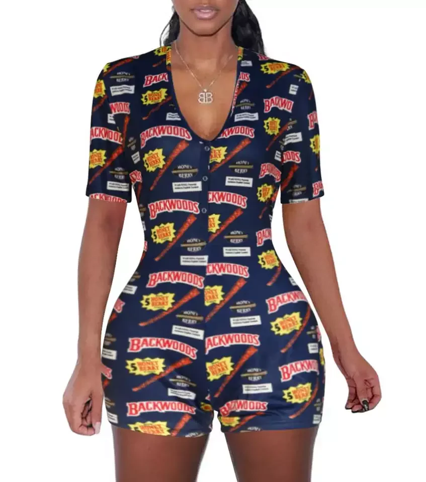 Sexy Women Pijamas Plus Size Sleepwear Pyjamas Nightwear Jumpsuit Pajamas For Adults Short Romper Bodycon