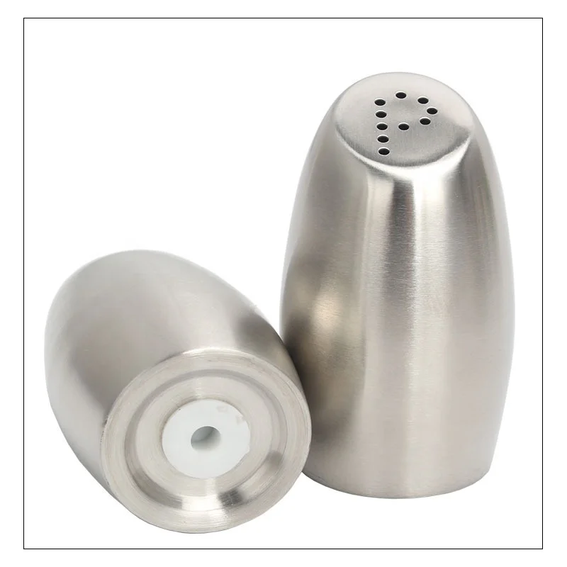 Stainless Steel Spice Jar Glass Spice Jars Seasoning Storage Bottles Stainless Steel Salt And Pepper Shakers